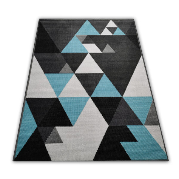 Dywany trójkąty turkusowe