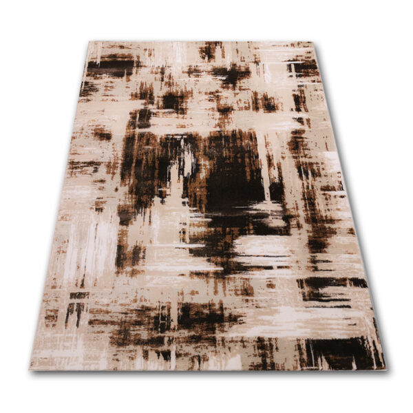 nowoczesny dywan brązowy