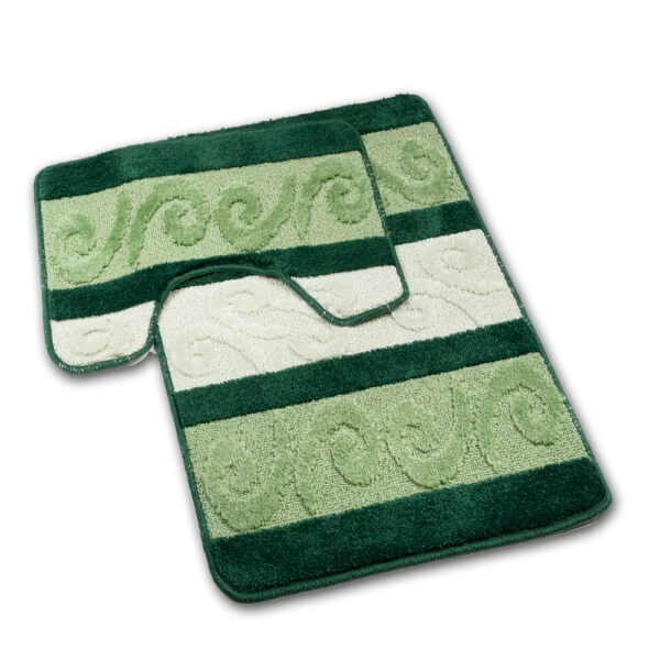 zielony dywan łazienkowy