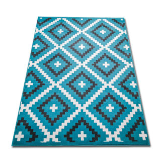 modny turkusowy dywan