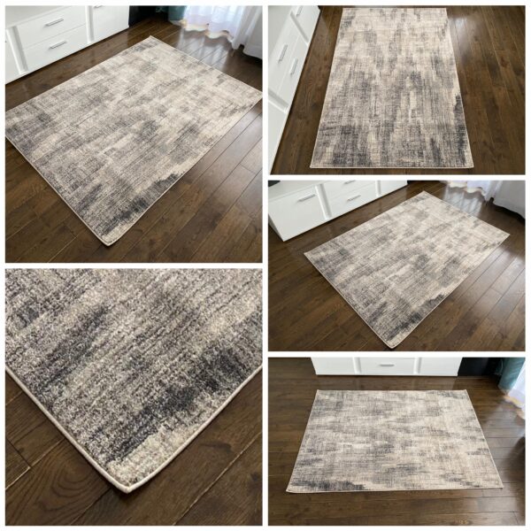 przecierany dywan krem