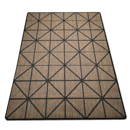 geometryczny dywan sizalowy